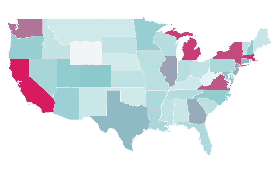 Affinity by region — Optimizely, United States