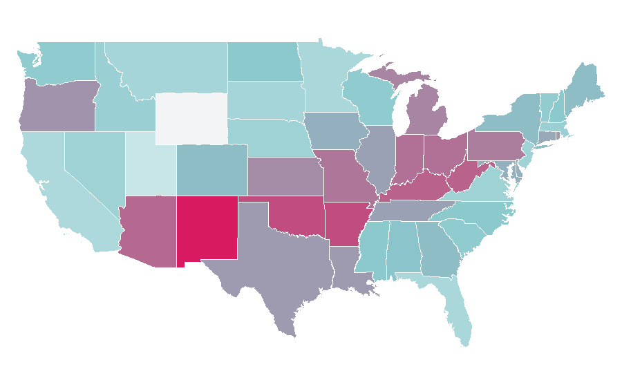 Affinity by region — Orange Is the New Black, United States