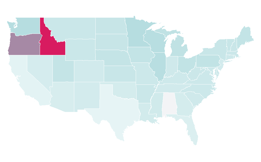 Affinity by region — Ore-Ida, United States