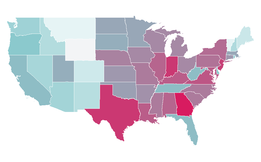 Affinity by region — Oreo, United States