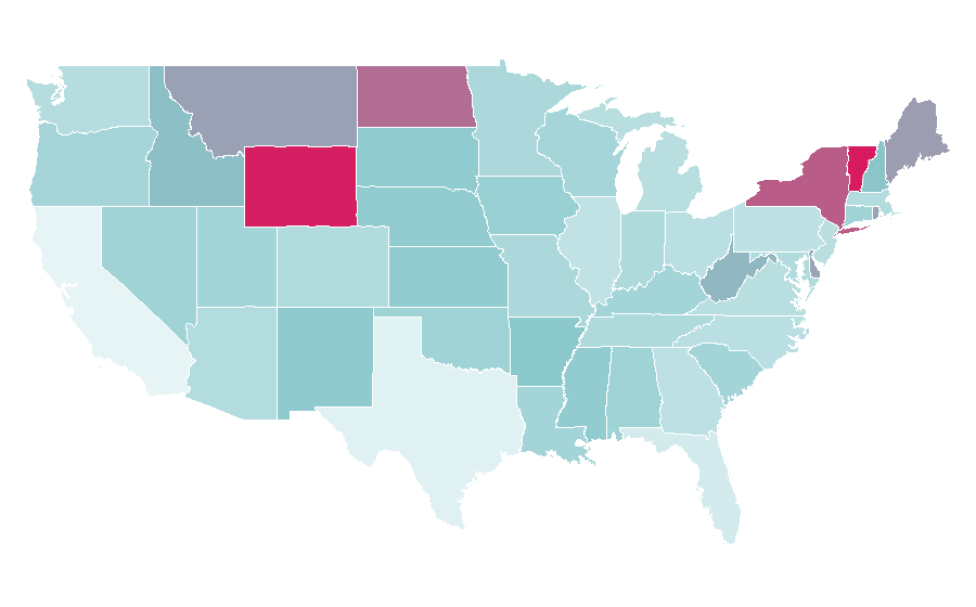Affinity by region — Organic Beauty, United States