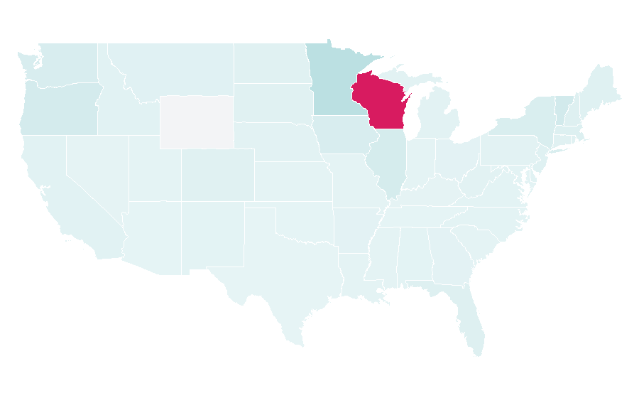 Affinity by region — Organic Valley, United States