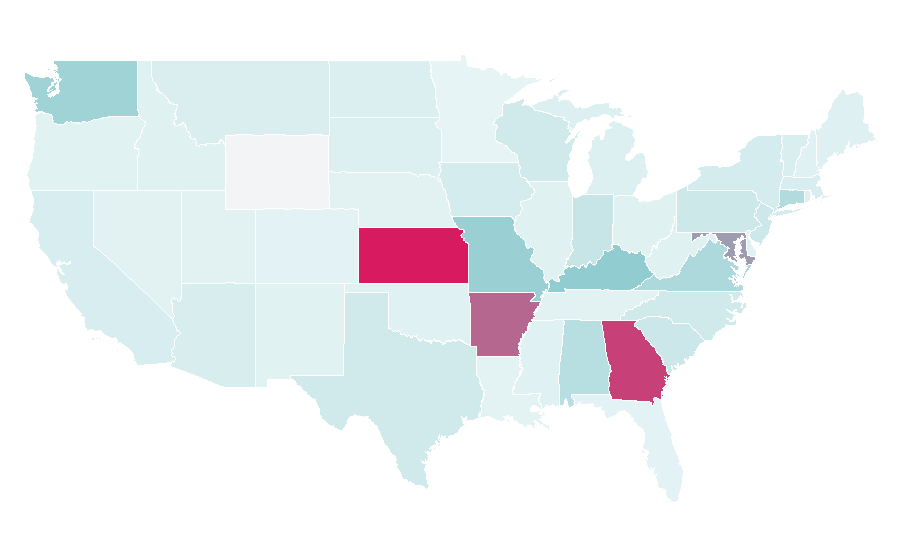 Affinity by region — Orient Express, United States