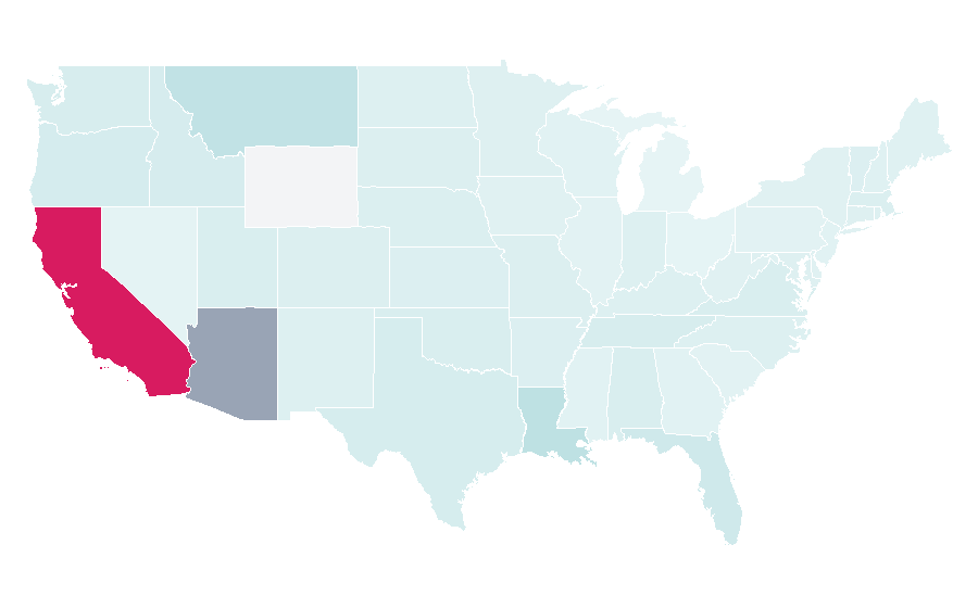 Affinity by region — Origen, United States
