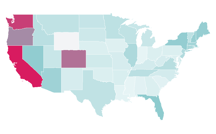 Affinity by region — Orijen, United States