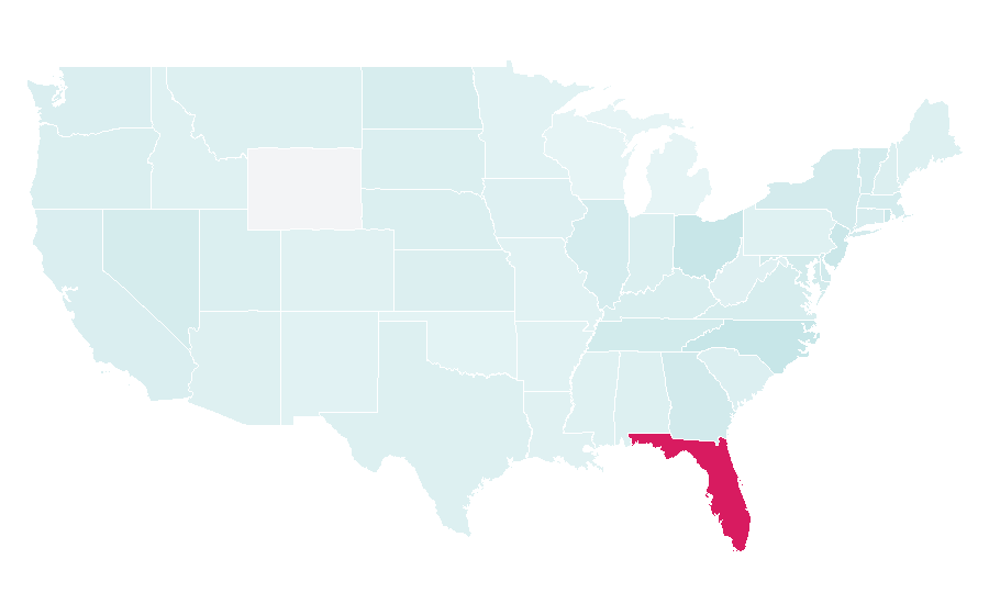 Affinity by region — Orlando City SC, United States