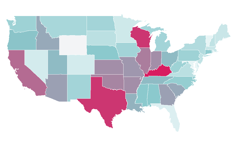 Affinity by region — Ornament (art), United States
