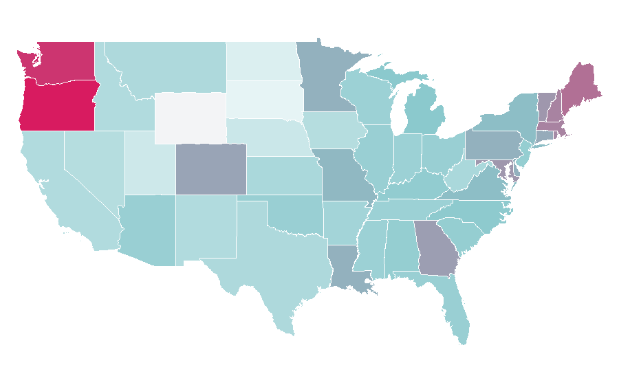 Affinity by region — Orphan Black, United States