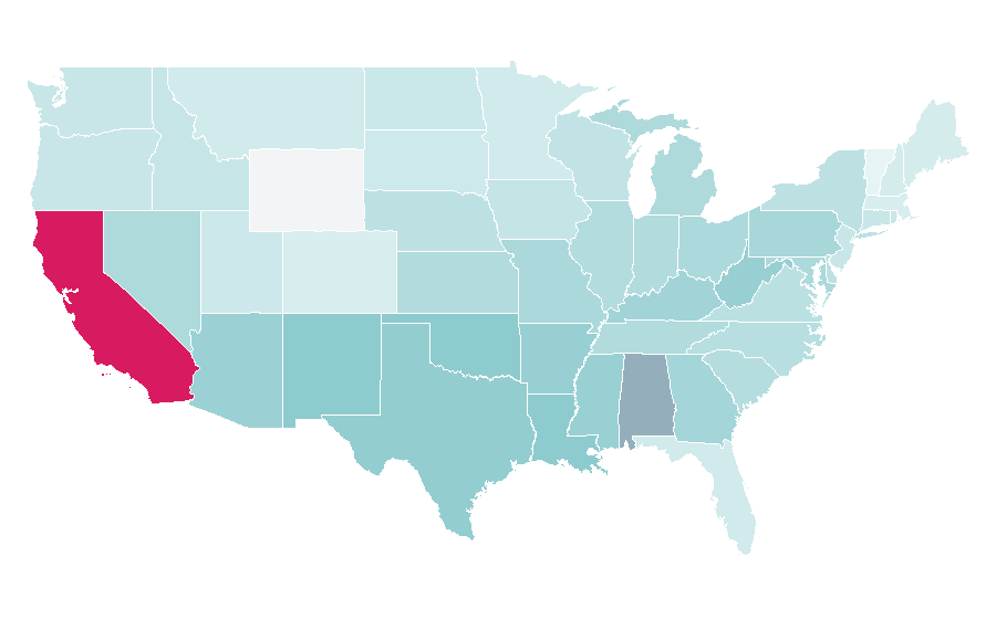 Affinity by region — Orphan (film), United States