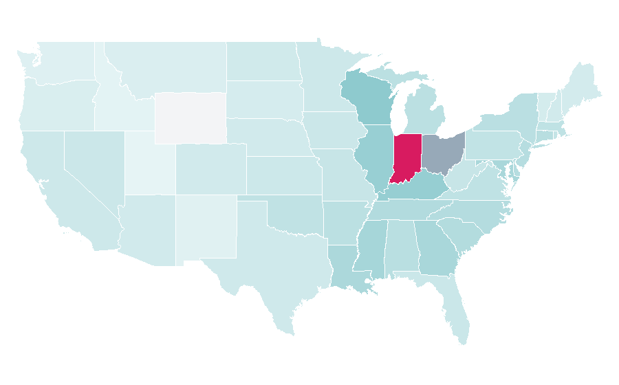 Affinity by region — Oscar Robertson, United States