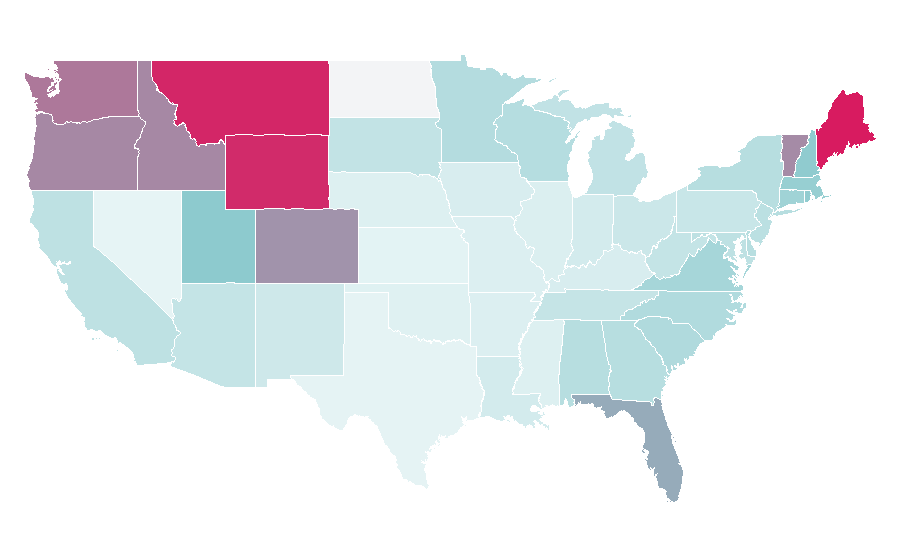 Affinity by region — Osprey, United States