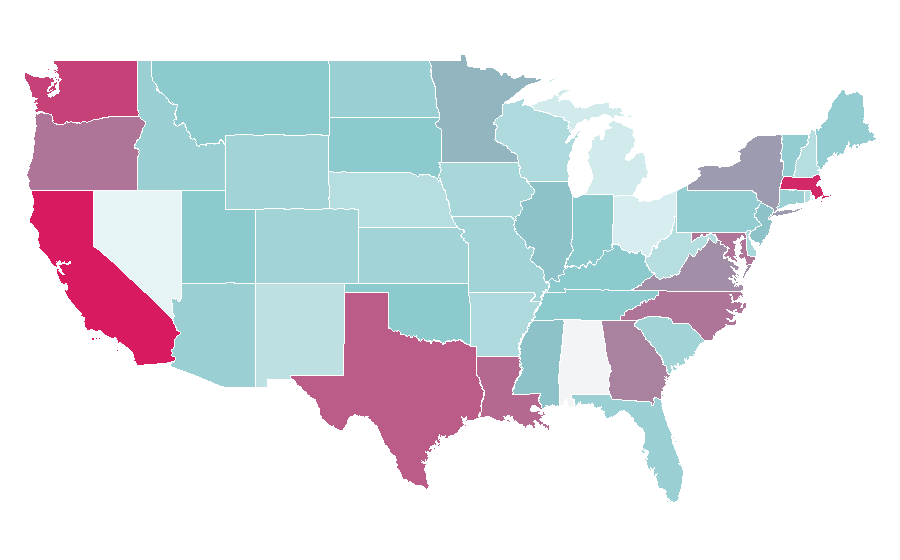 Affinity by region — Ought, United States