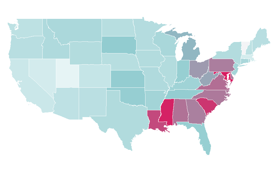 Affinity by region — Our Daily Bread, United States