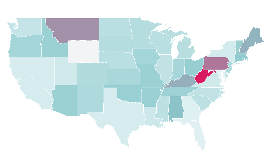 Affinity by region — Out of the Furnace, United States