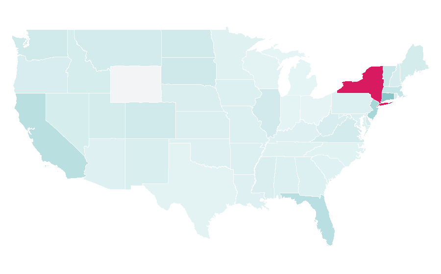 Affinity by region — Outbrain, United States