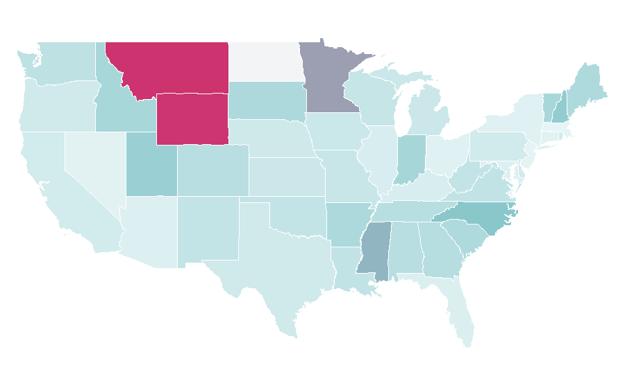 Affinity by region — OUTFITTERS, United States