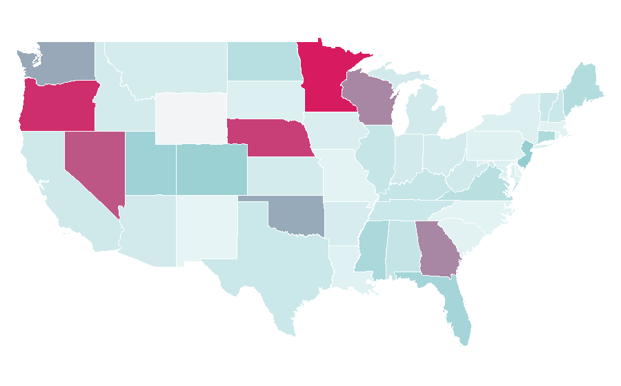 Affinity by region — Ovation Guitar Company, United States