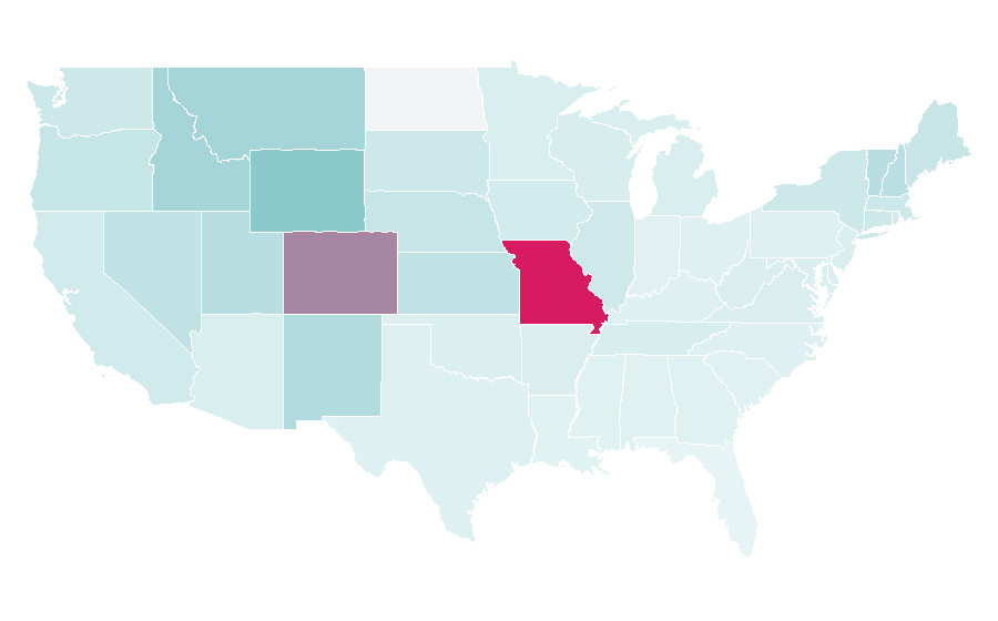 Affinity by region — Overlanding, United States