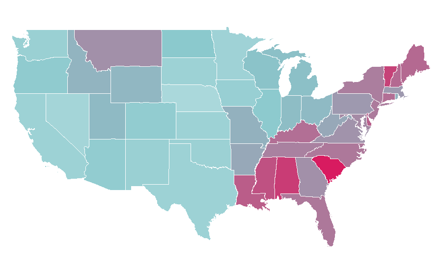 Affinity by region — Overstock, United States