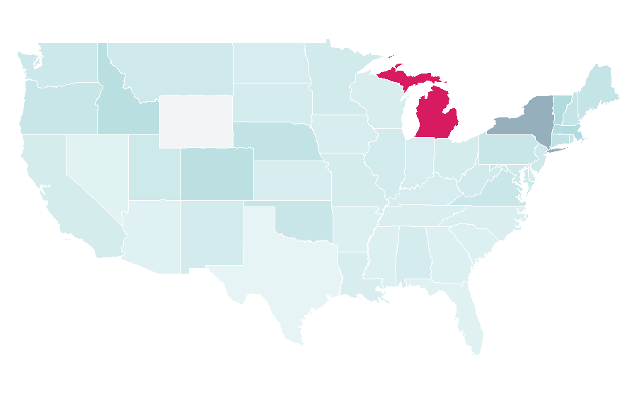 Affinity by region — Ovid, United States