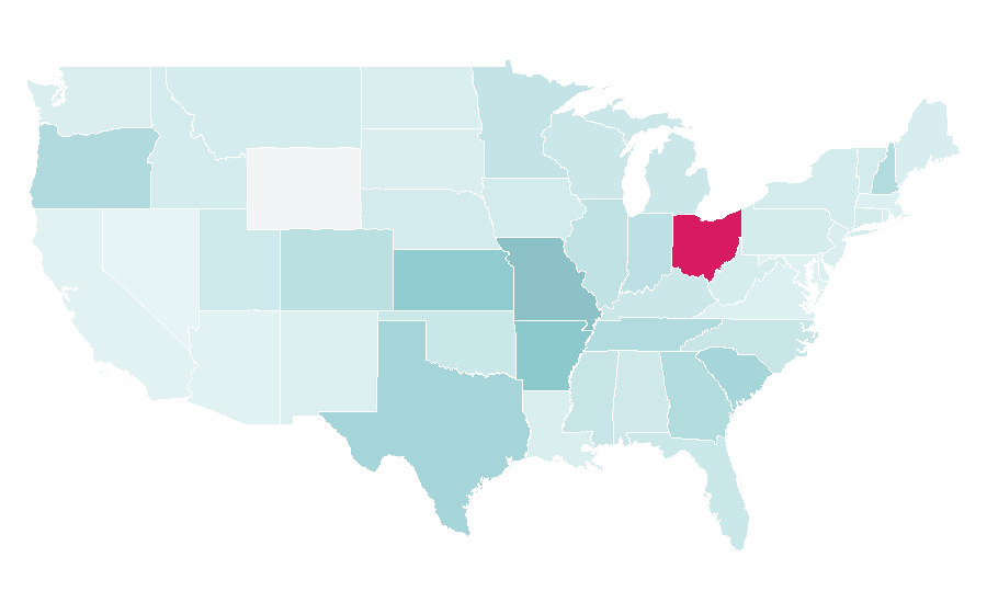 Affinity by region — Owens Corning, United States