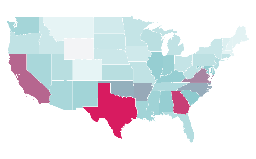 Affinity by region — P1Harmony, United States