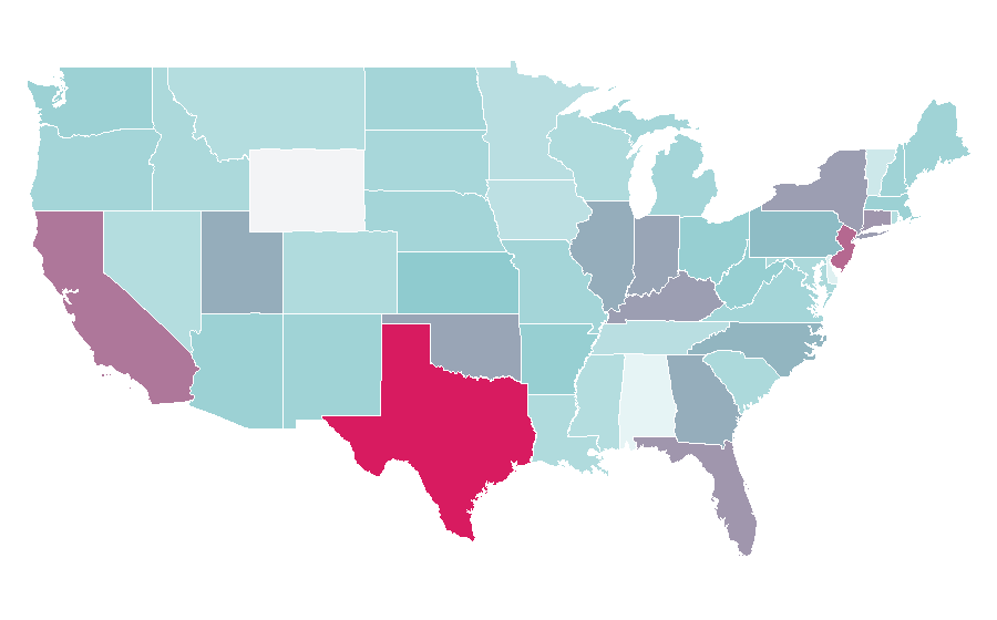 Affinity by region — Pablo Picasso, United States
