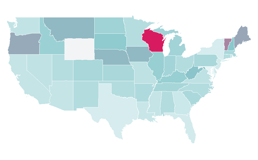 Affinity by region — Pabst Blue Ribbon, United States