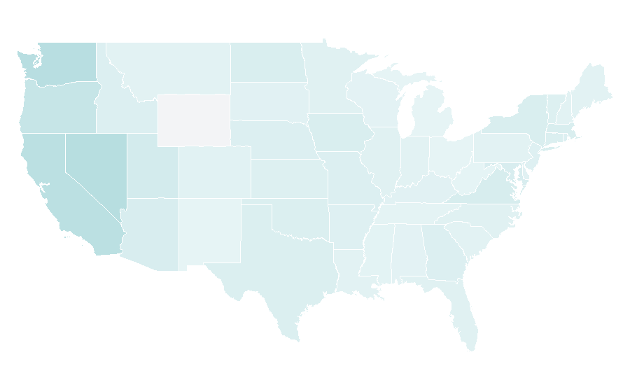 Affinity by region — Pacific Islands, United States