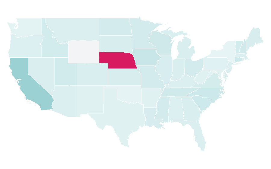 Affinity by region — Pacific Life, United States