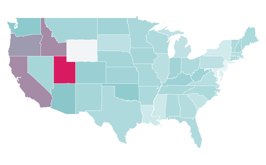 Affinity by region — Padmé Amidala, United States