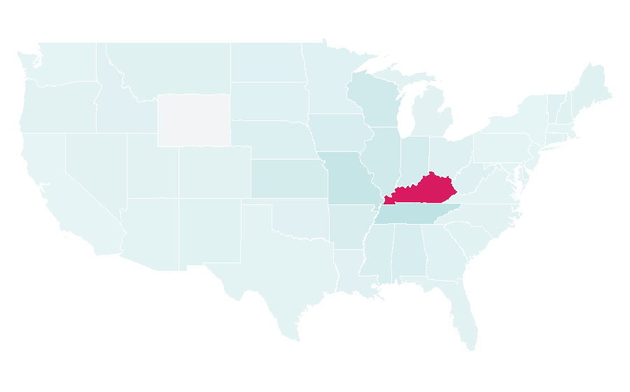 Affinity by region — Paducah, Kentucky, United States