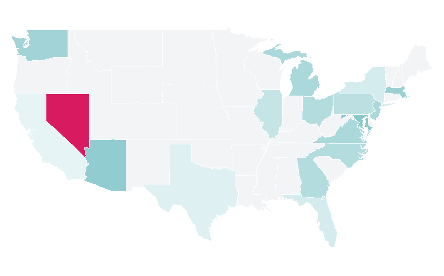 Affinity by region — Pakistan Institute of Fashion and Design, United States