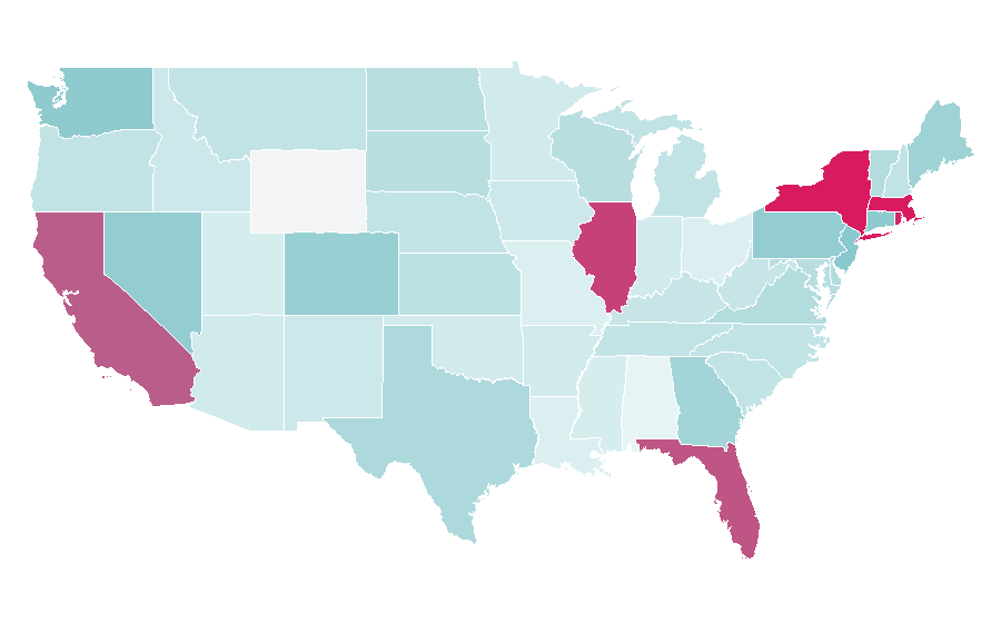 Affinity by region — Pale lager, United States