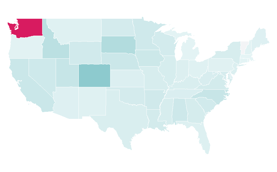 Affinity by region — Palisades, United States