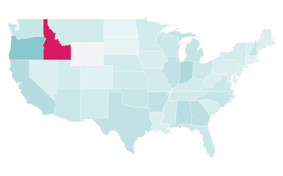 Affinity by region — Pallet, United States