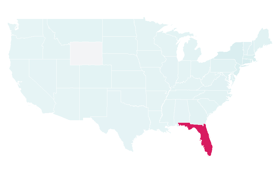 Affinity by region — Palm Beach International Airport, United States