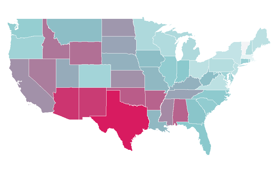 Affinity by region — Paloma Jiménez, United States