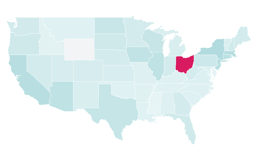 Affinity by region — Panini (sandwich), United States