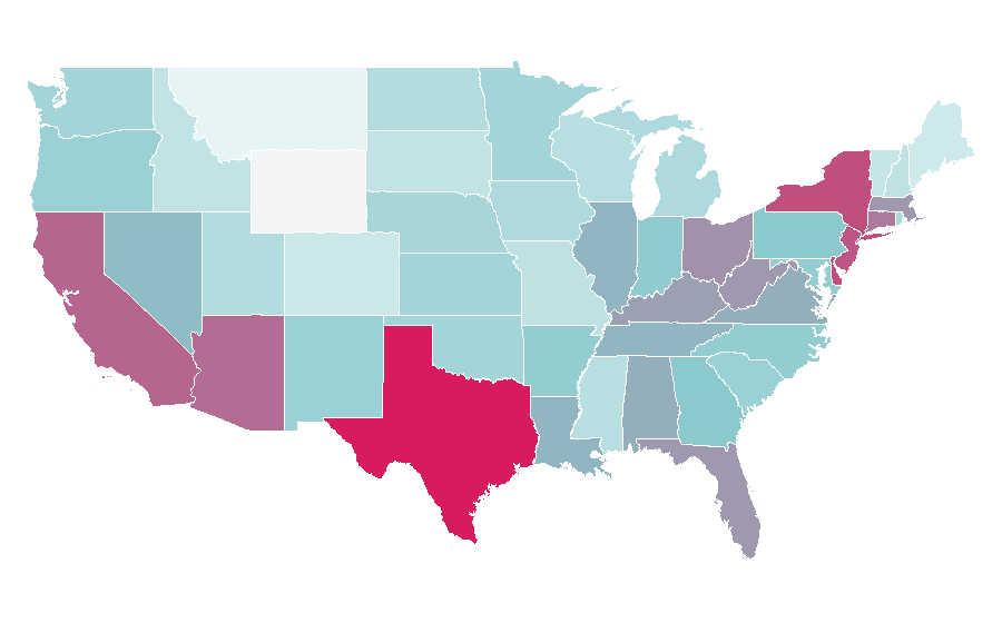 Affinity by region — Pantene, United States