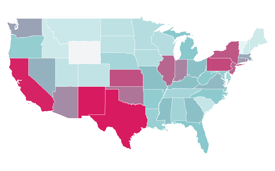 Affinity by region — Pantyhose, United States