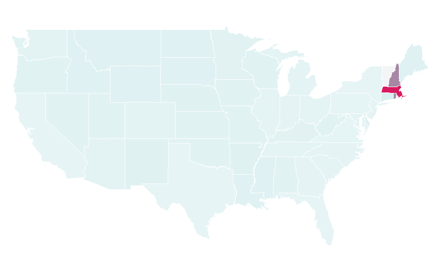 Affinity by region — Papa Gino's, United States