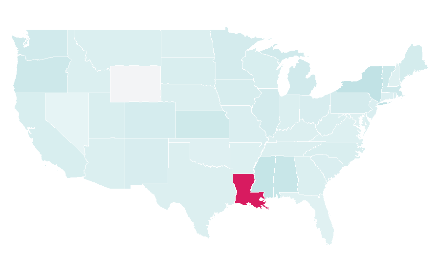 Affinity by region — Parade (magazine), United States