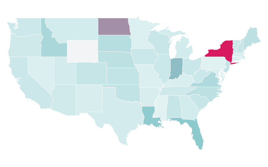 Affinity by region — Paragon (band), United States
