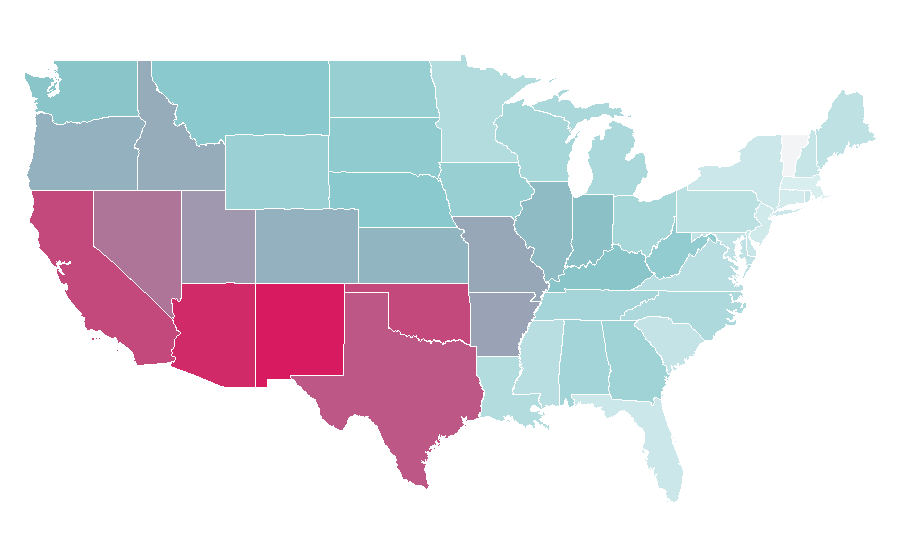 Affinity by region — Paranormal Activity (film series), United States