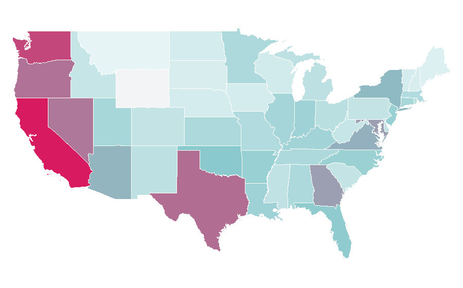 Affinity by region — Parasyte, United States