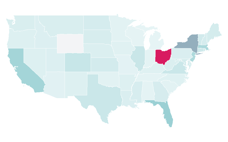 Affinity by region — Parfois (fashion accessories), United States