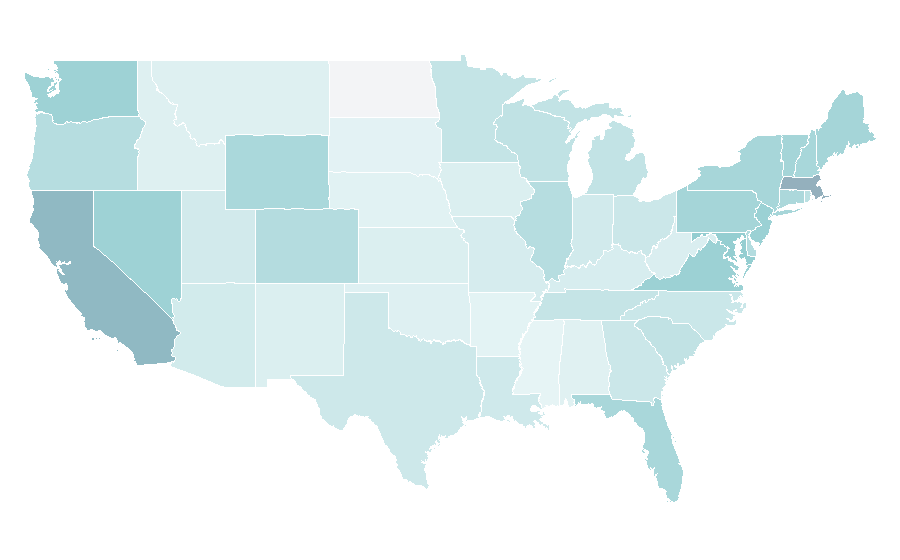Affinity by region — Parking, United States