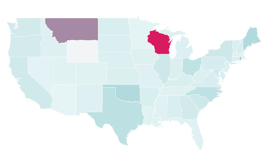 Affinity by region — Parkside, United States