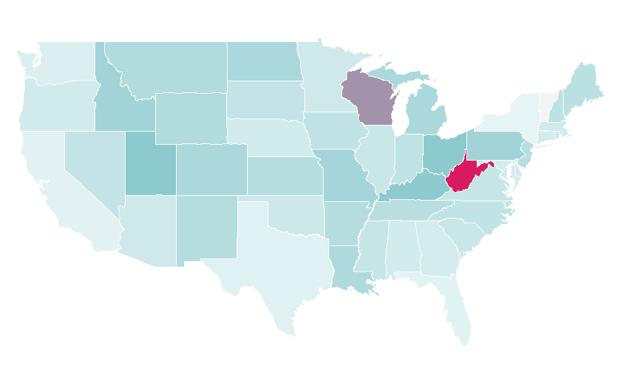 Affinity by region — Parkway Drive, United States